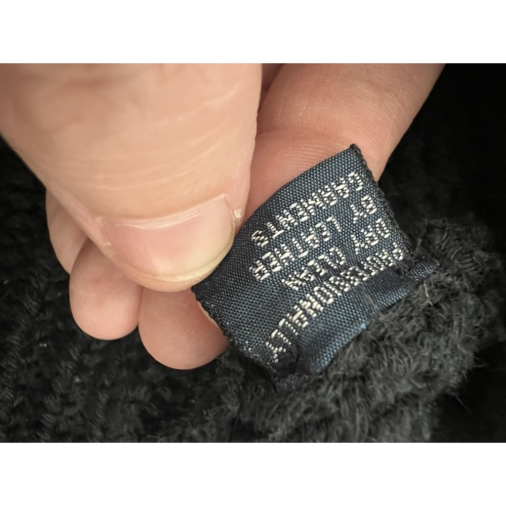 Vintage Polo Ralph Lauren Wool Blend Sweater Suede Elbows Chunky Knit Black XXL - Picture 3 of 10
